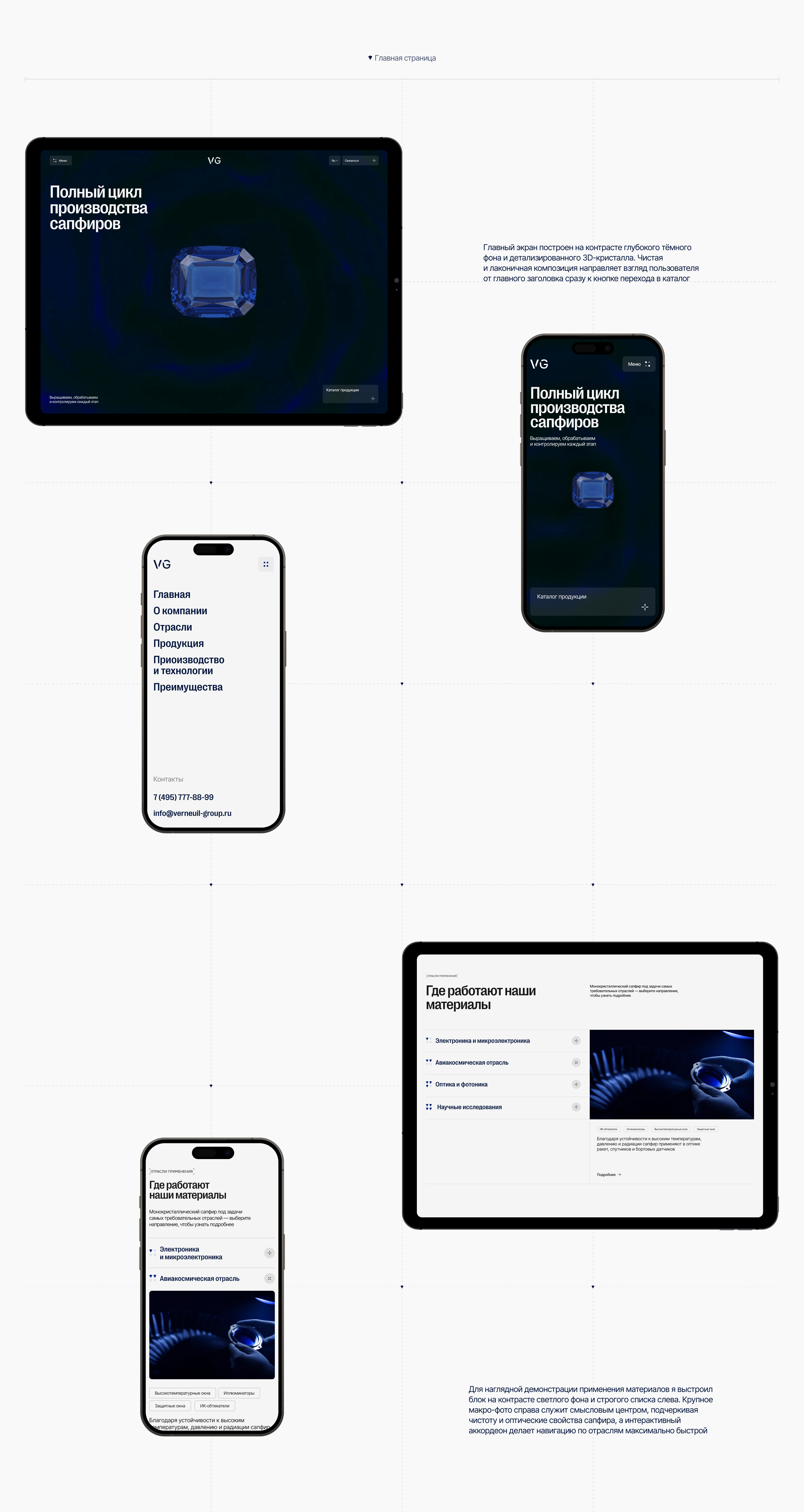 Verneuil Group | Корпоративный сайт — Изображение №5 — Интерфейсы, Анимация на Dprofile