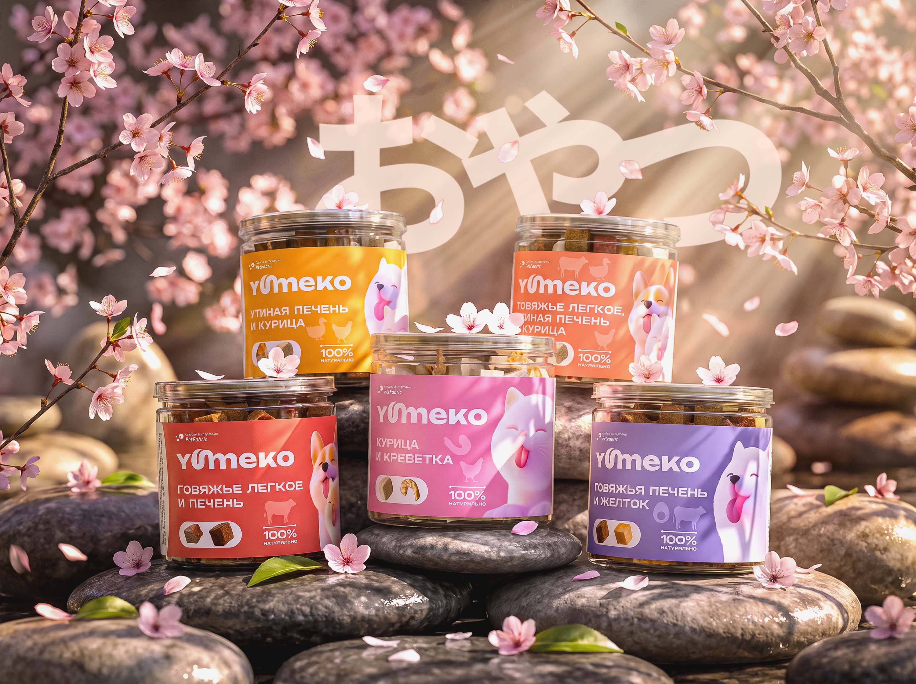 YUMEKO — Freeze-Dried Treats Brand Identity & Packaging — Изображение №26 — Брендинг, 3D на Dprofile