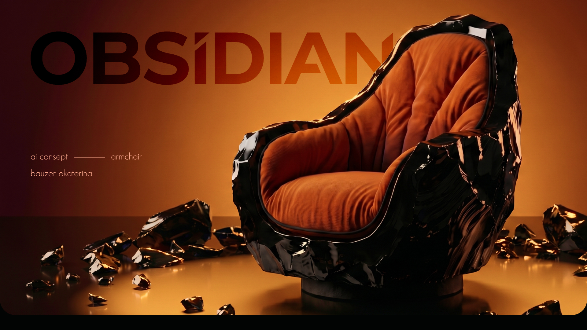 AI Furniture concept — OBSIDIAN — Изображение №1 — Промдизайн, Нейро на Dprofile