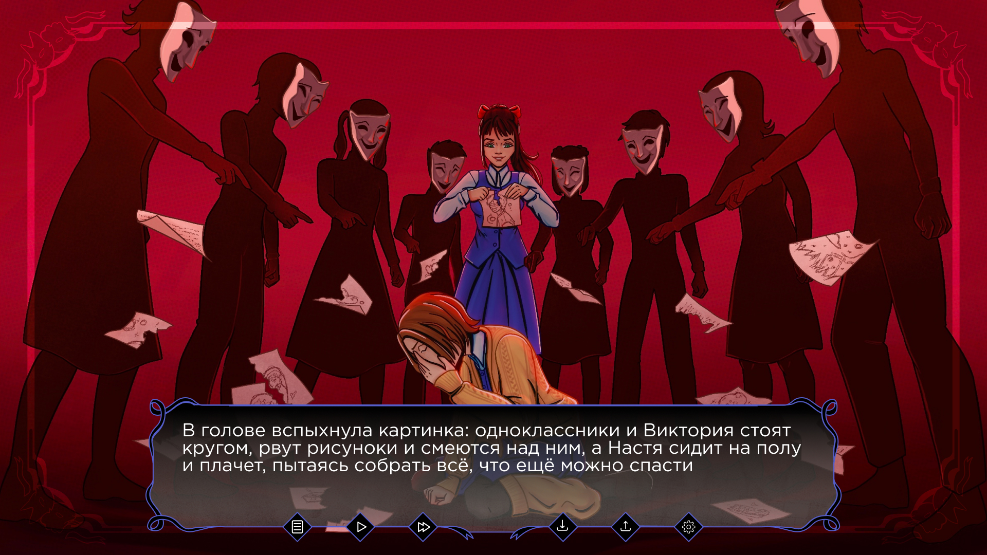 Визуальная новелла "Лицедеи" — Изображение №18 — Иллюстрация, Графика на Dprofile