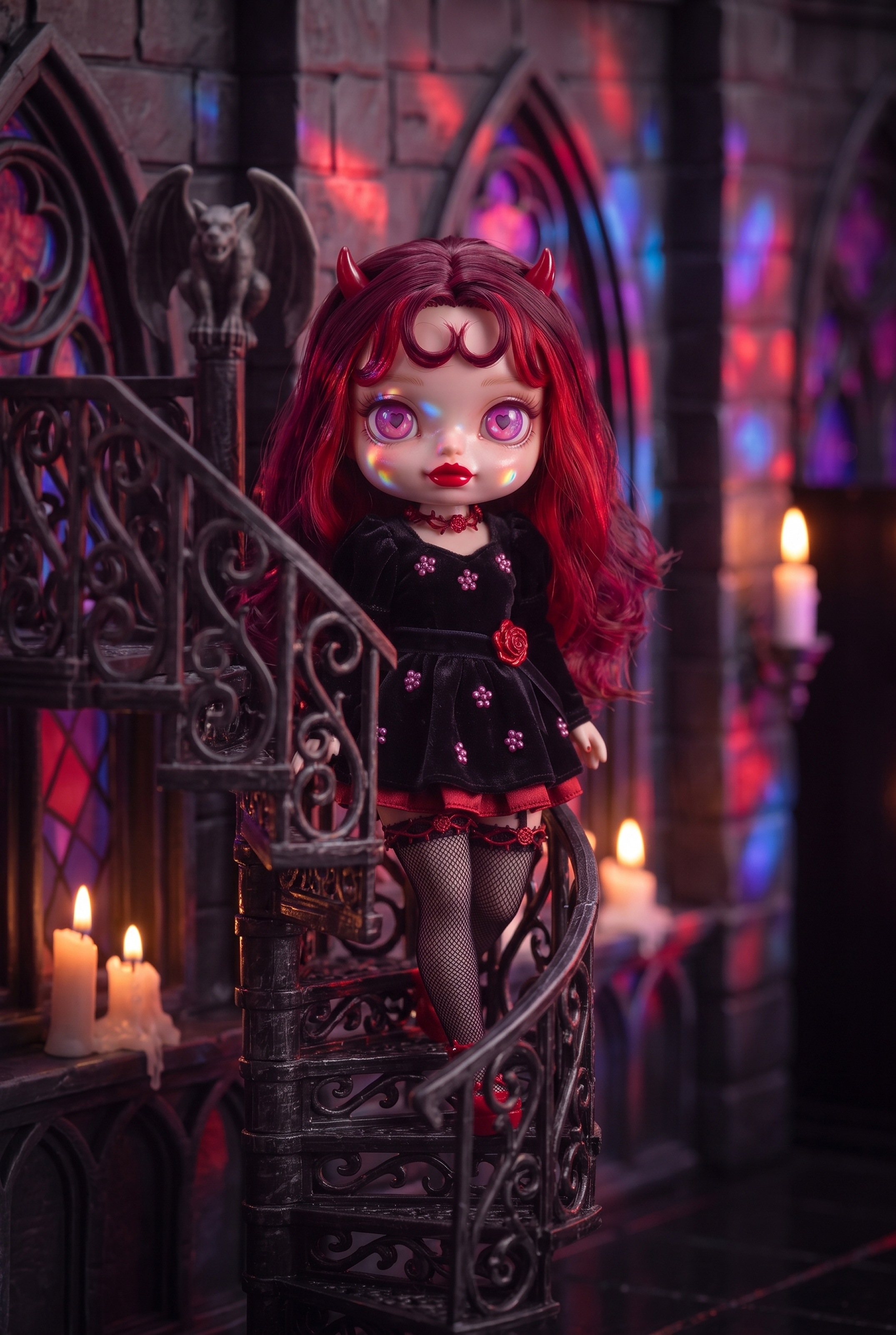 Gothic dolls. Учебный проект — Изображение №6 — Иллюстрация, Нейро на Dprofile