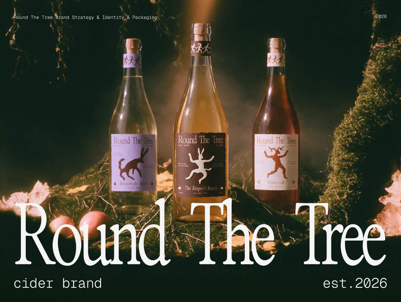 Round The Tree | Фирменный стиль и упаковка бренда сидра — Изображение №1 — Брендинг на Dprofile