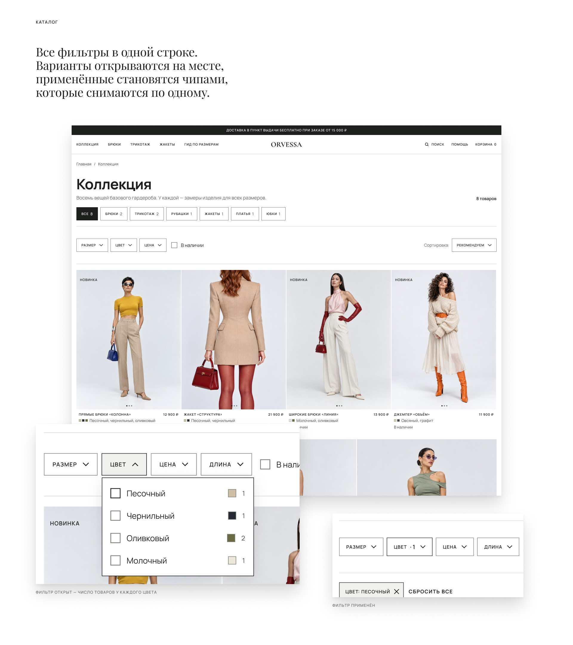 ORVESSA — E-commerce Website | Интернет-магазин — Изображение №10 — Интерфейсы на Dprofile