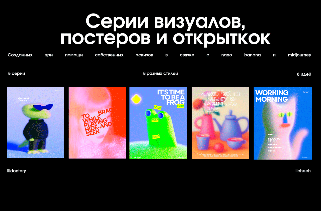 Серии визуалов, постеров и открыток — Изображение №1 — Графика, Нейро на Dprofile