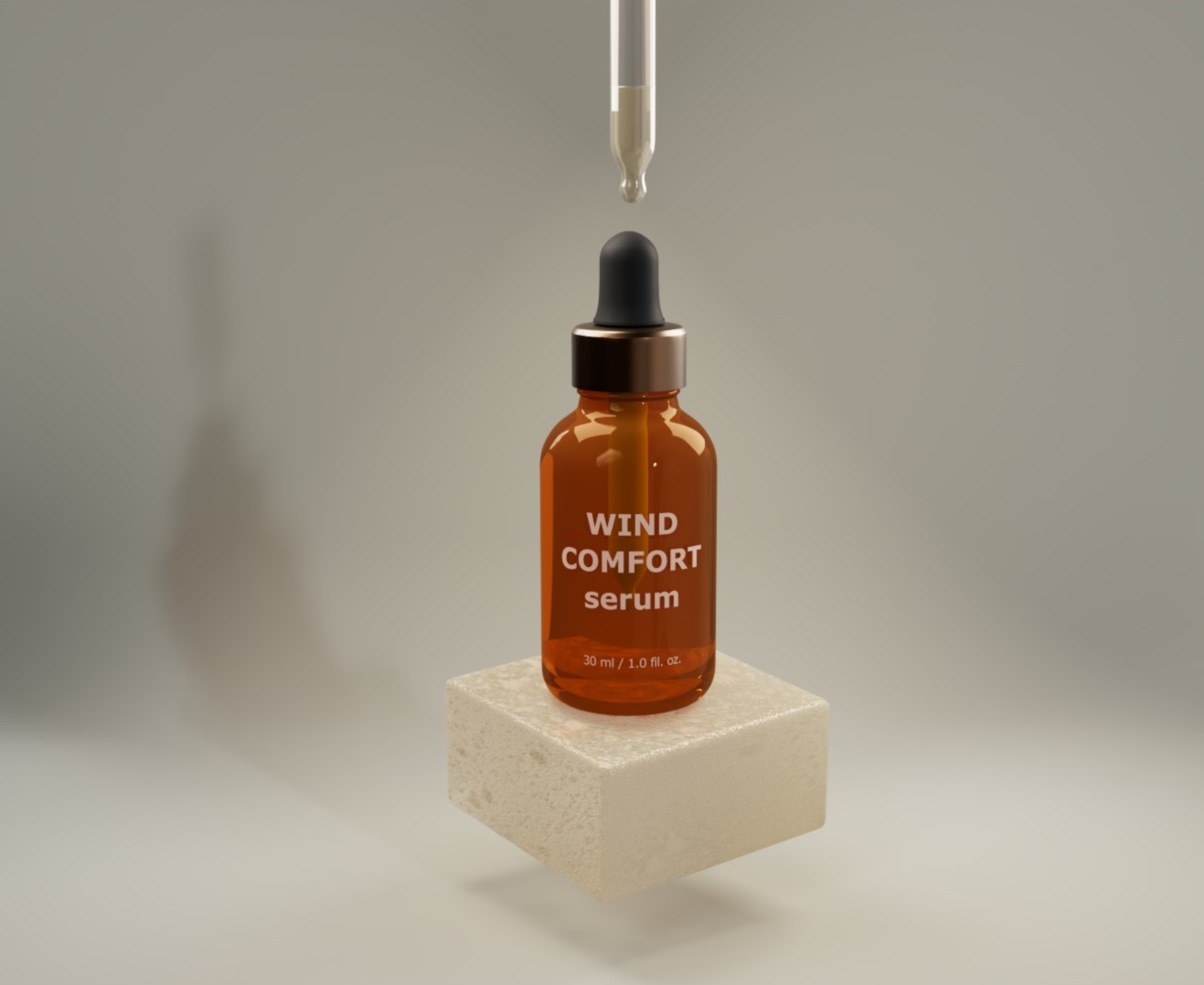 Wind Comfort Serum — Чистая эстетика — Изображение №2 — 3D, Промдизайн на Dprofile