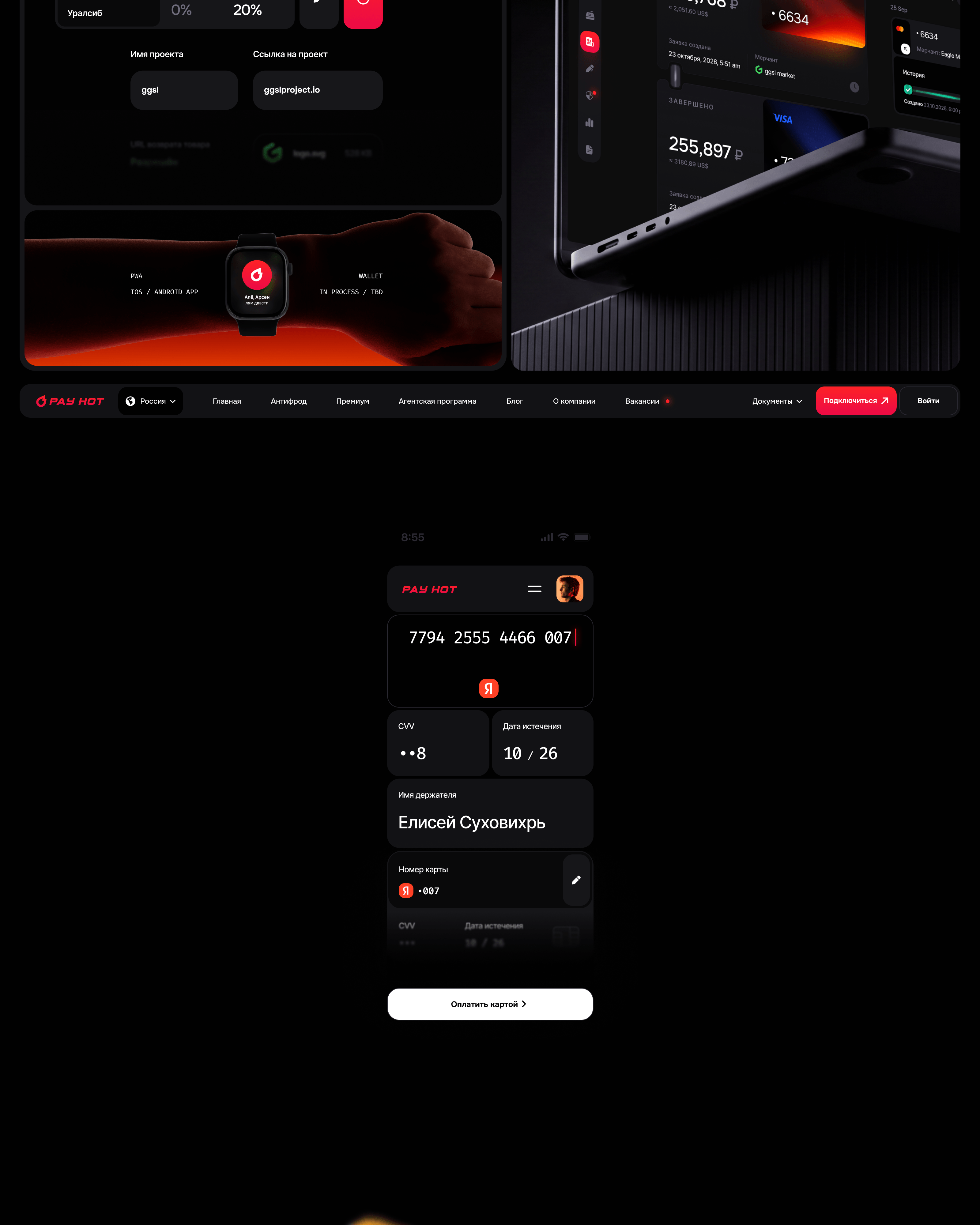 PAY.HOT: Финтех-сервис — Изображение №14 — Интерфейсы, Нейро на Dprofile