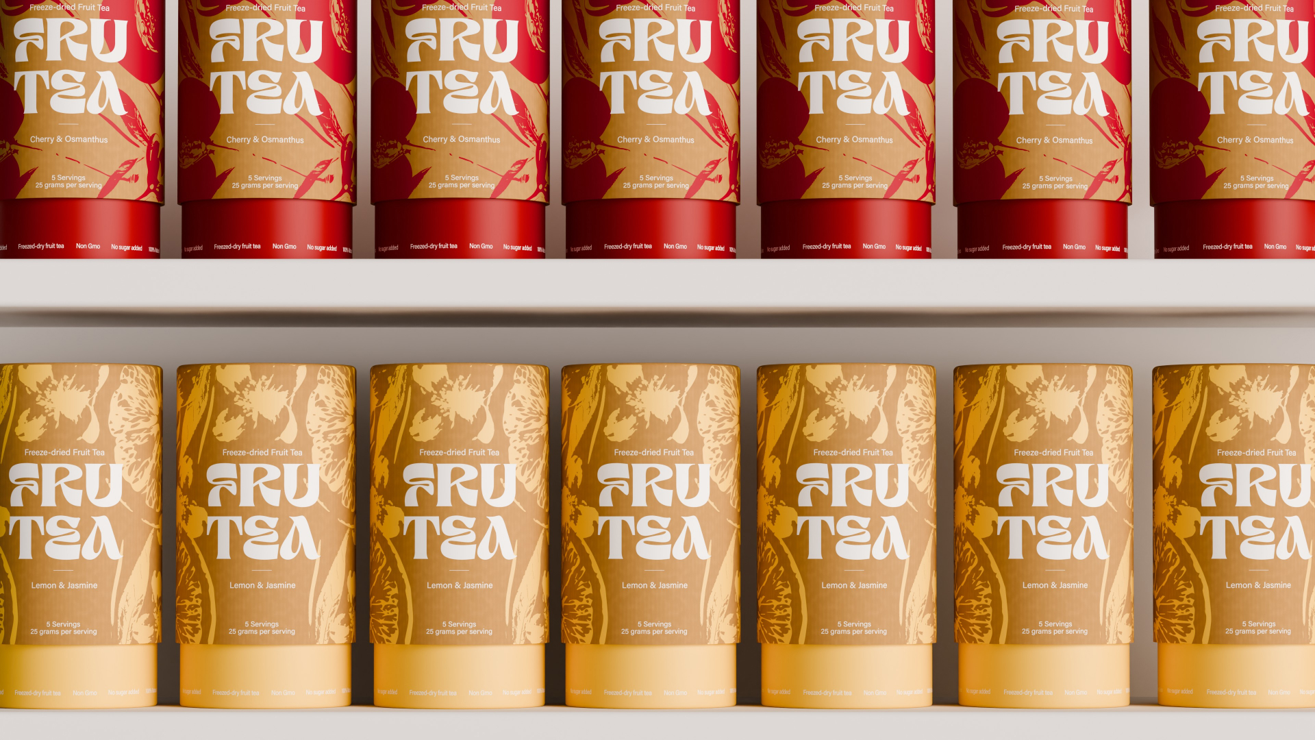 Упаковка сублимированного чая FRUTEA — Изображение №8 — Брендинг, 3D на Dprofile
