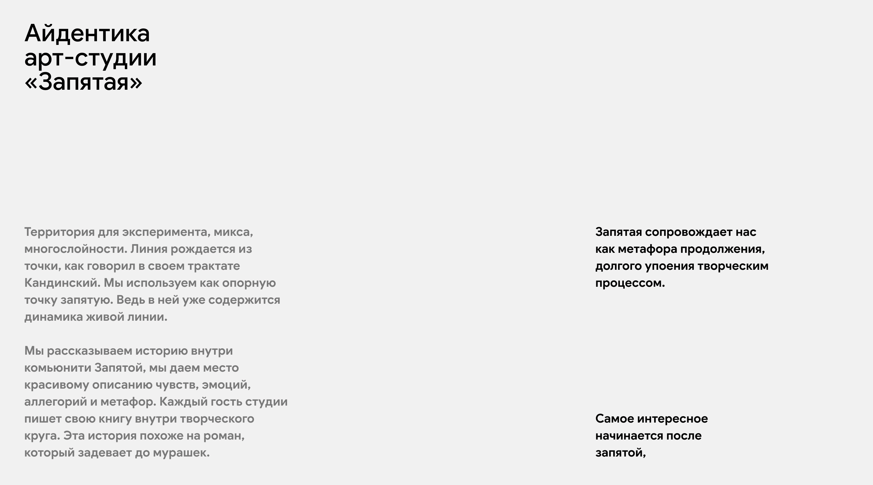 Запятая — Изображение №3 — Брендинг на Dprofile