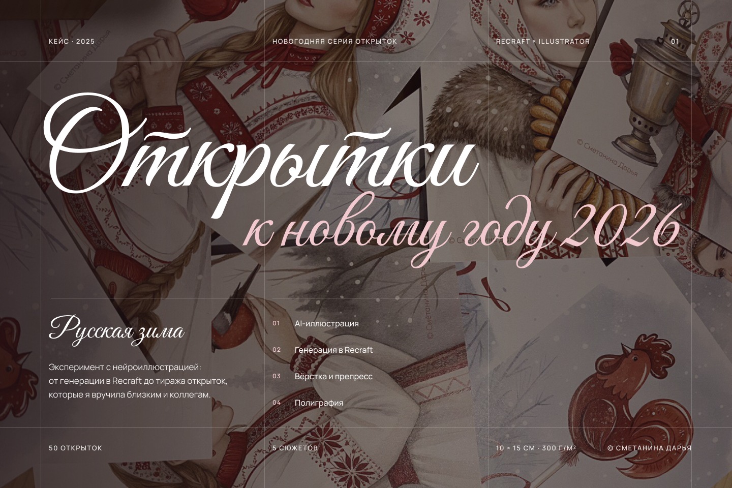 Открытки 2026. Русская зима — Изображение №1 — Графика, Нейро на Dprofile