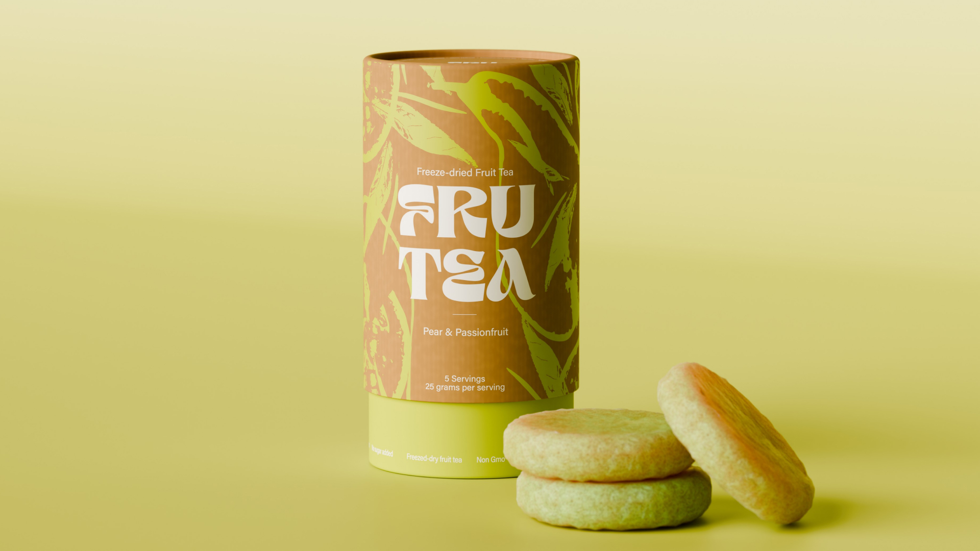 Упаковка сублимированного чая FRUTEA — Изображение №6 — Брендинг, 3D на Dprofile