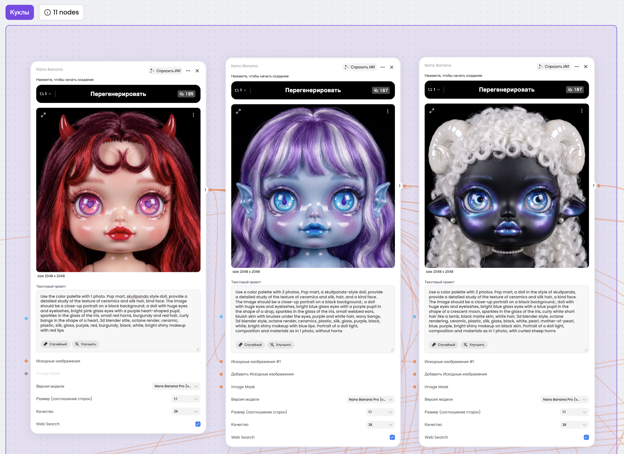 Gothic dolls. Учебный проект — Изображение №3 — Иллюстрация, Нейро на Dprofile