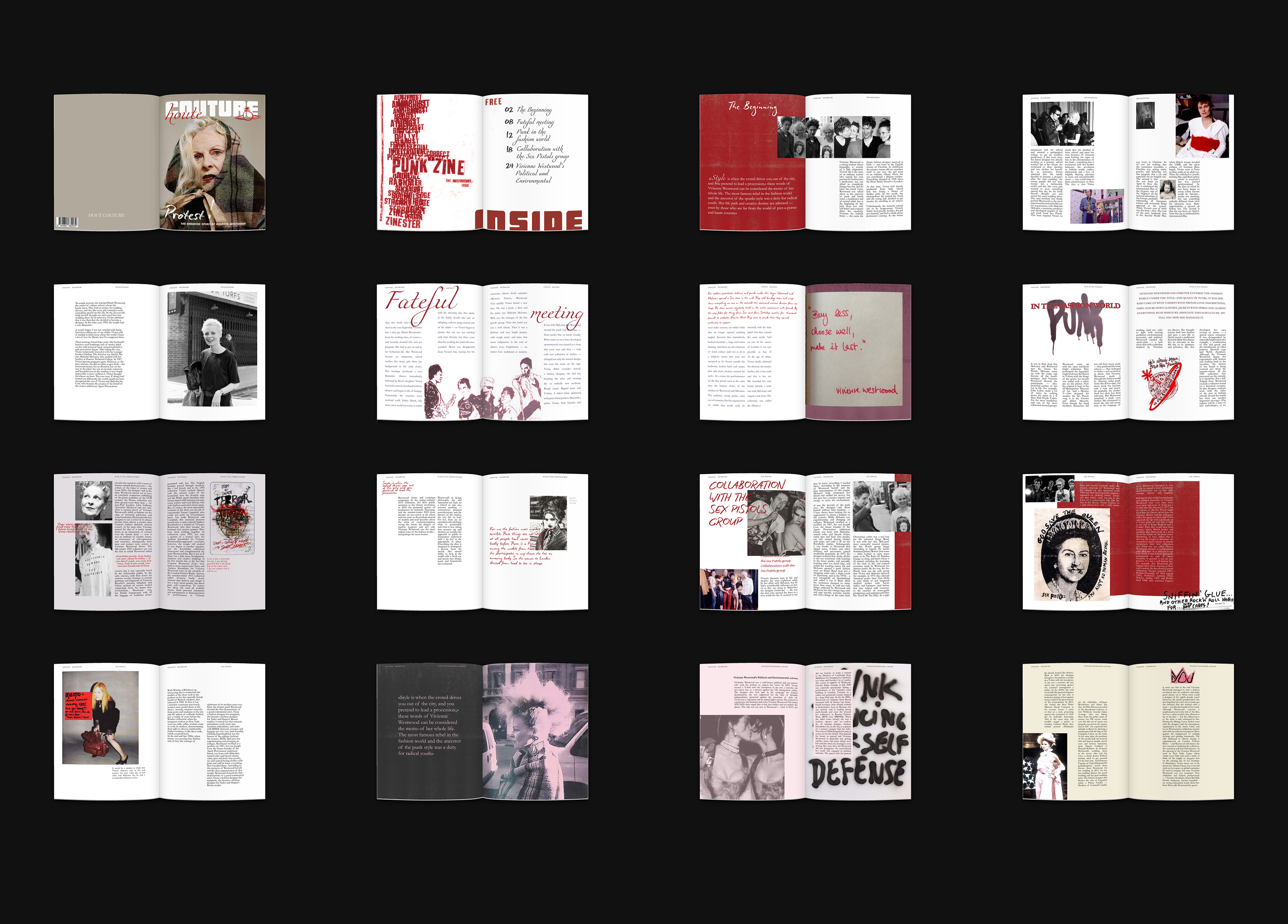 Houte Couture Magazine | Editorial Design — Изображение №9 — Графика на Dprofile