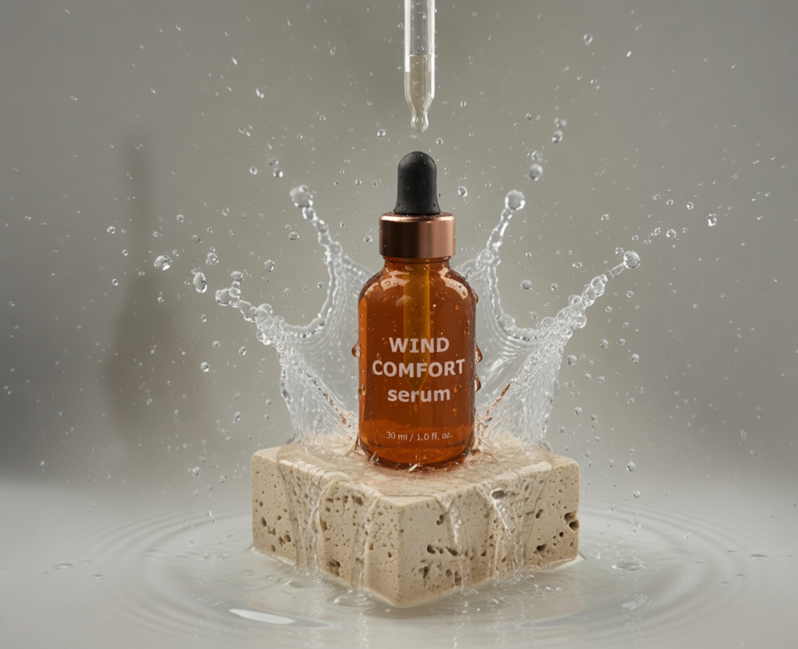 Wind Comfort Serum — Чистая эстетика — Изображение №1 — 3D, Промдизайн на Dprofile