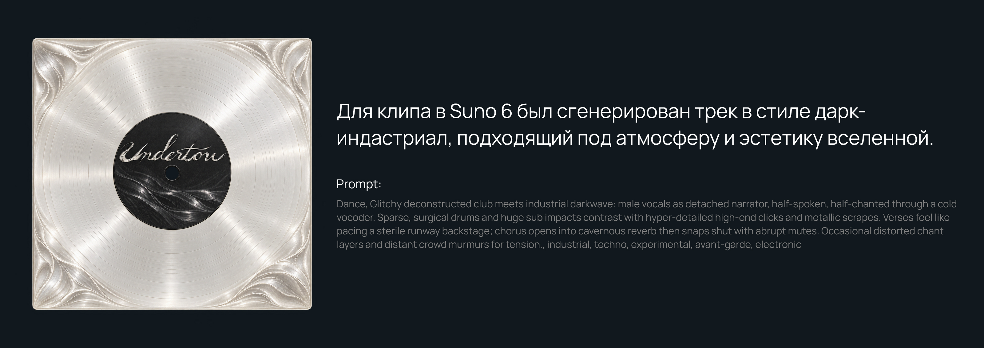 Undertow — Авангардная арт-вселенная — Изображение №8 — Брендинг, Нейро на Dprofile