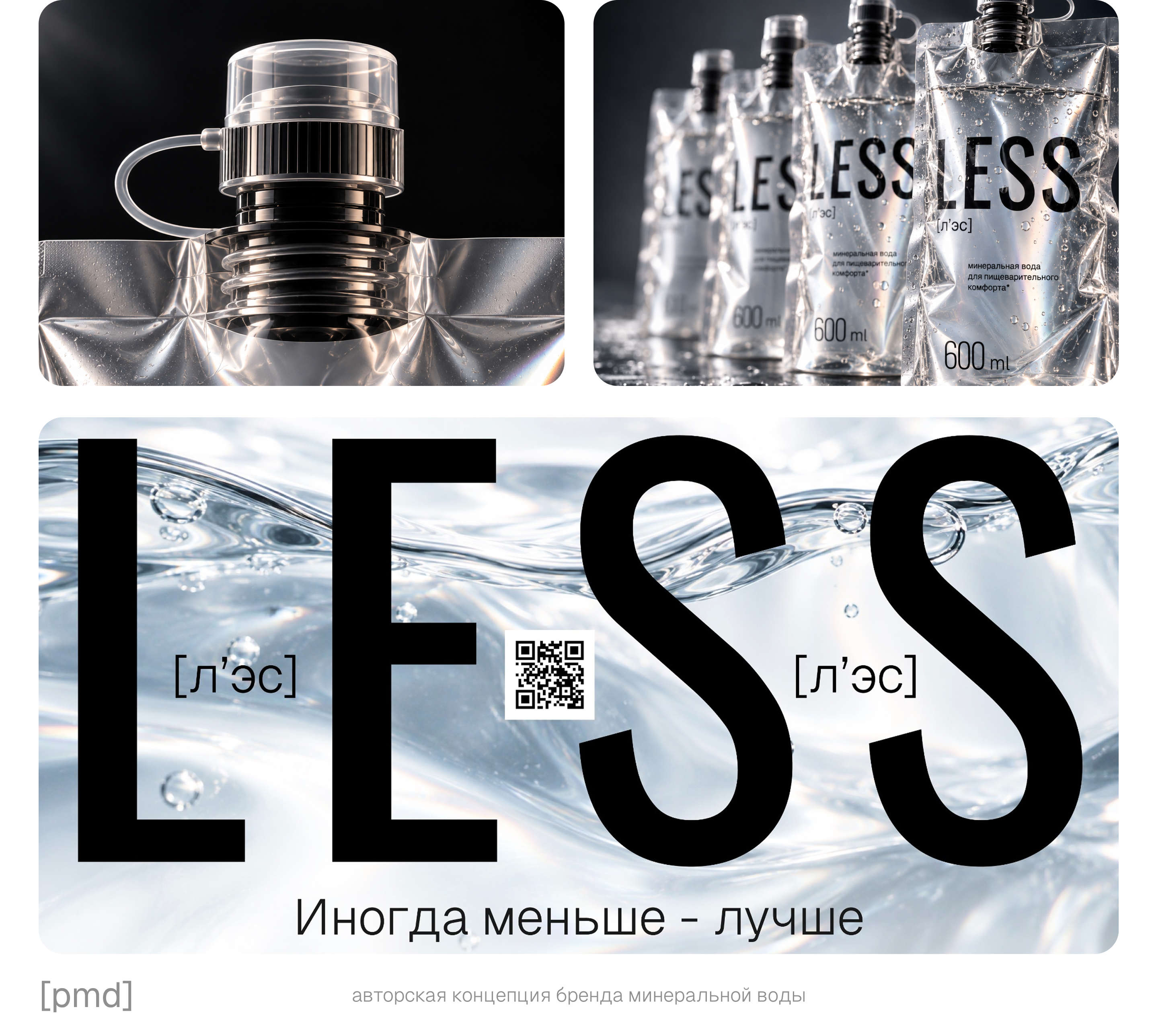 LESS / [л'эс] минеральная вода — Изображение №9 — Брендинг, Нейро на Dprofile