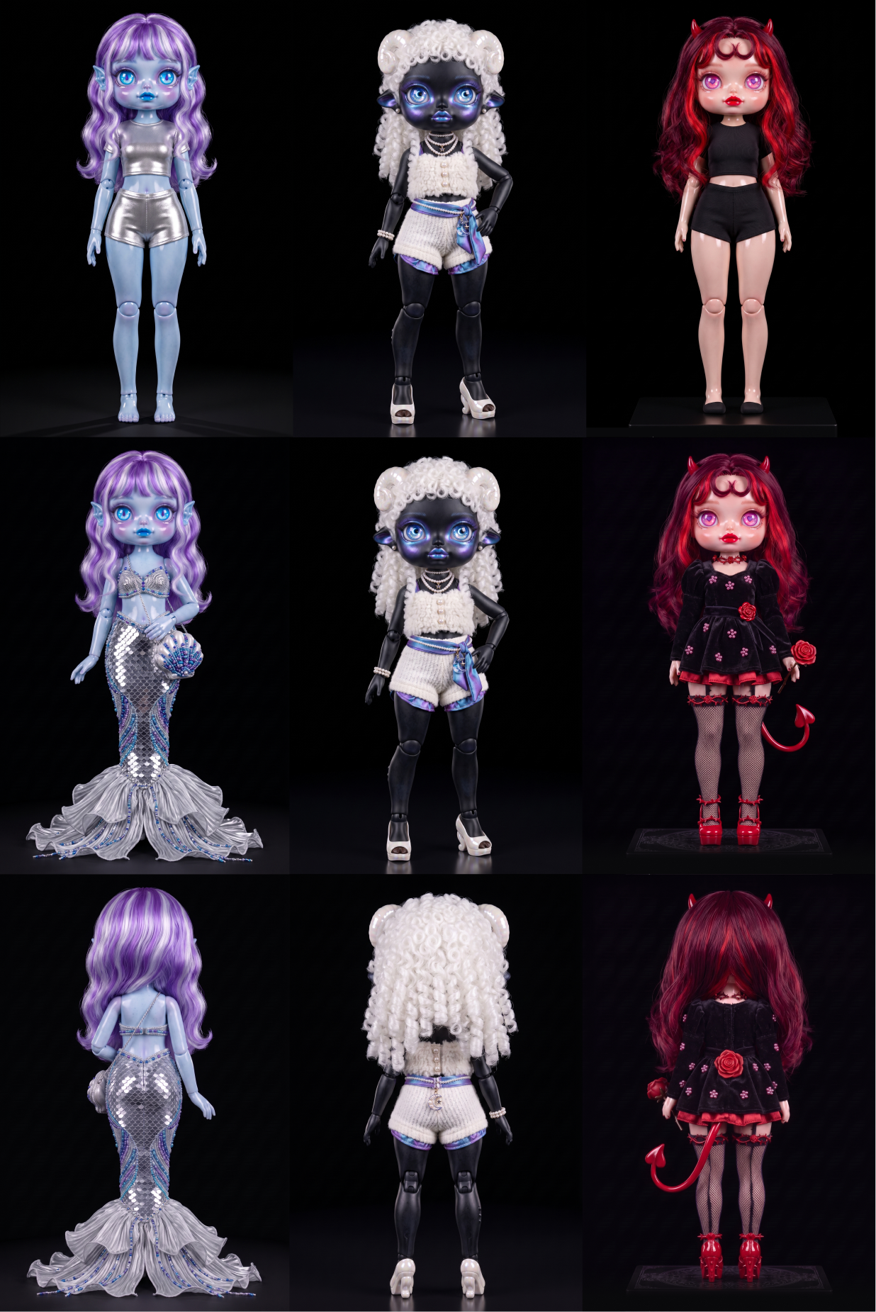 Gothic dolls. Учебный проект — Изображение №1 — Иллюстрация, Нейро на Dprofile