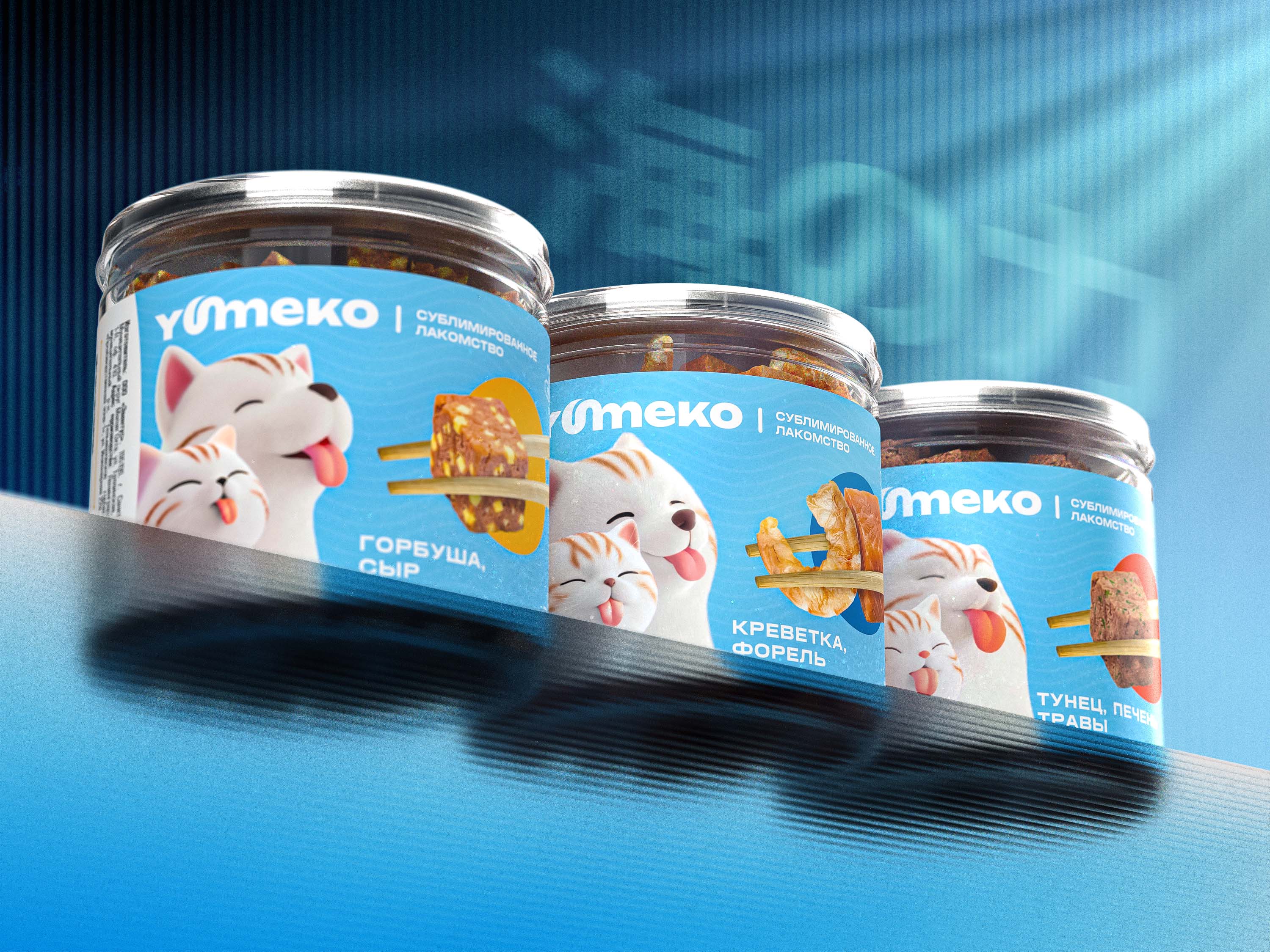 YUMEKO — Freeze-Dried Treats Brand Identity & Packaging — Изображение №20 — Брендинг, 3D на Dprofile