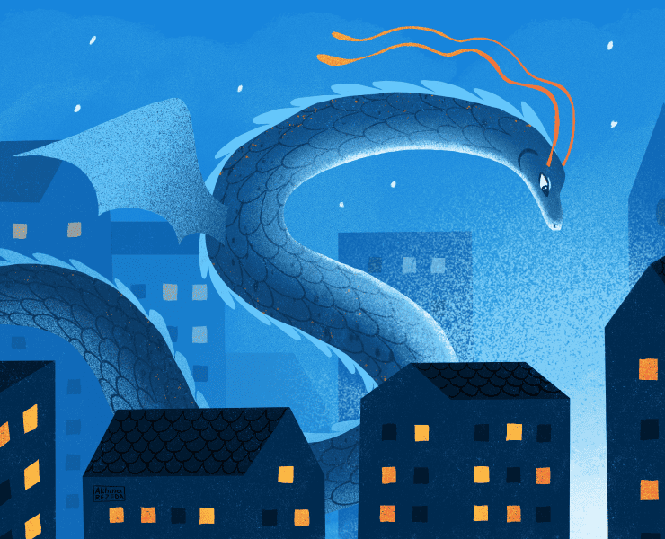 Серия иллюстраций  для челленджа Smaugust 2026 — Иллюстрация на Dprofile