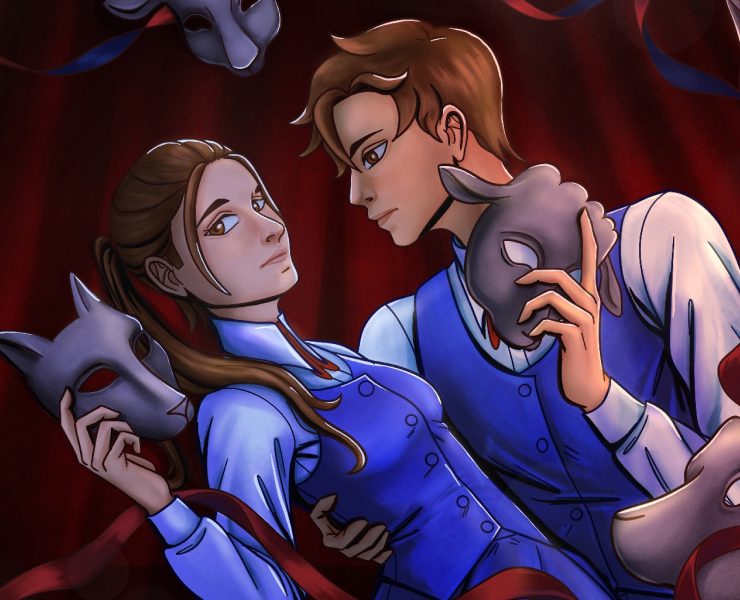Визуальная новелла "Лицедеи" — Иллюстрация, Графика на Dprofile