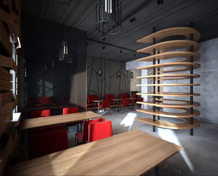 Ресторан азиатской кухни "Йоко" — 3D, Архитектура на Dprofile