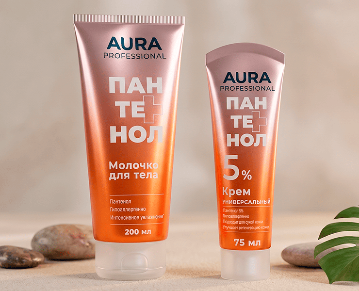 AURA Professional Дизайн упаковки — Брендинг на Dprofile