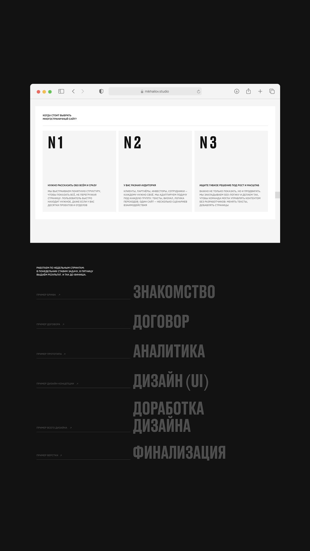 История специалиста MIKHAILOV studio