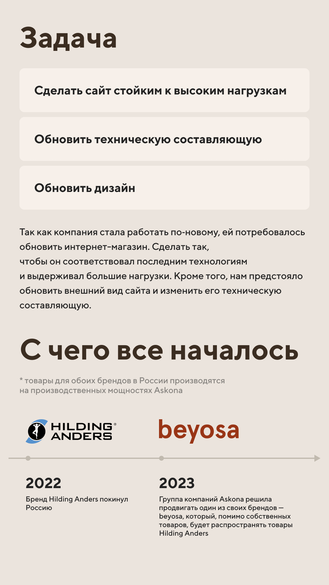 История специалиста nopreset